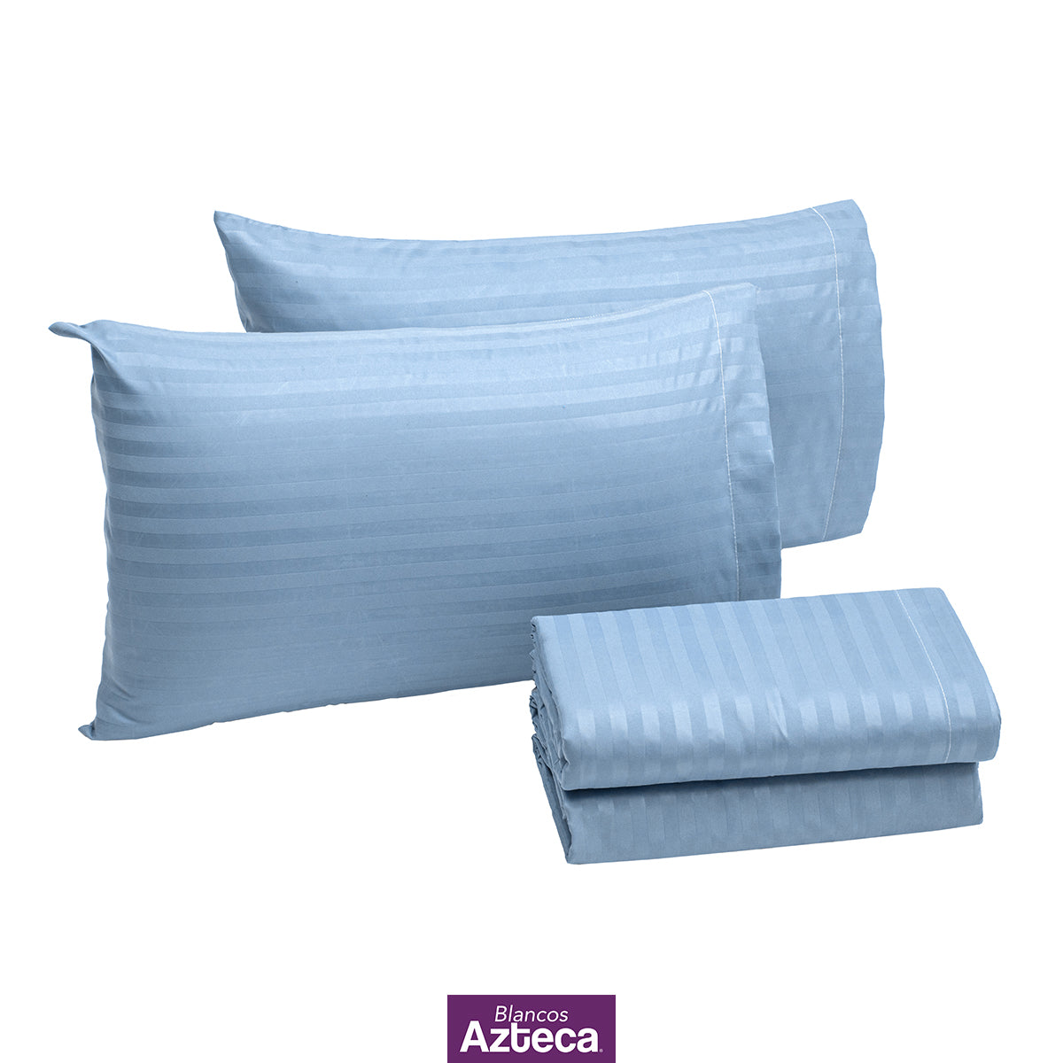 Sábanas Premium Ultra Suaves Rayadas Color Azul