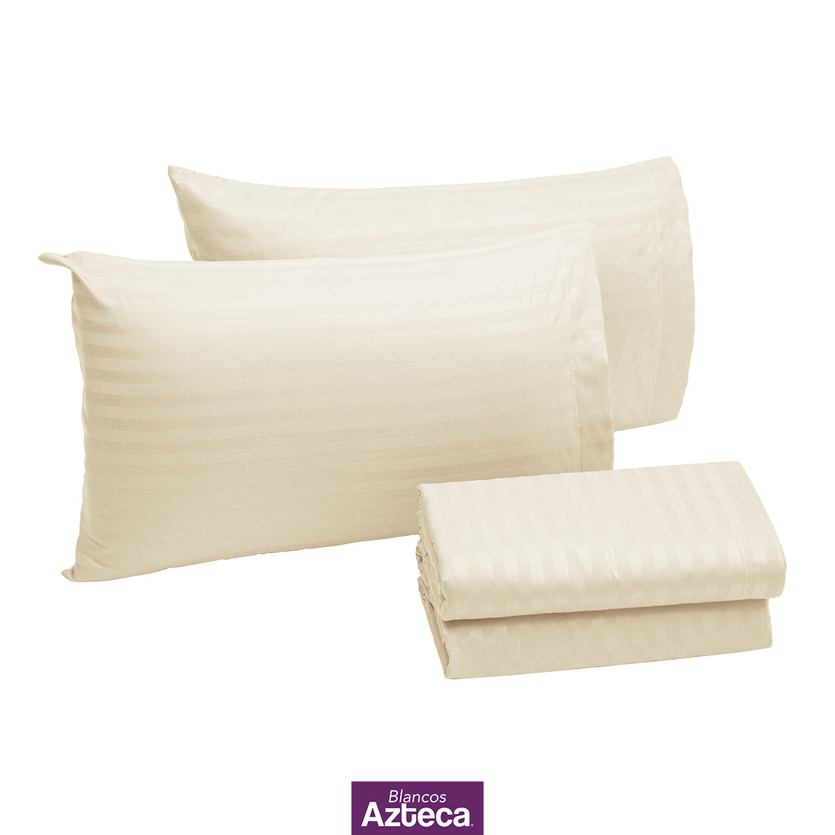 Sábanas Premium Ultra Suaves Rayadas Color Beige