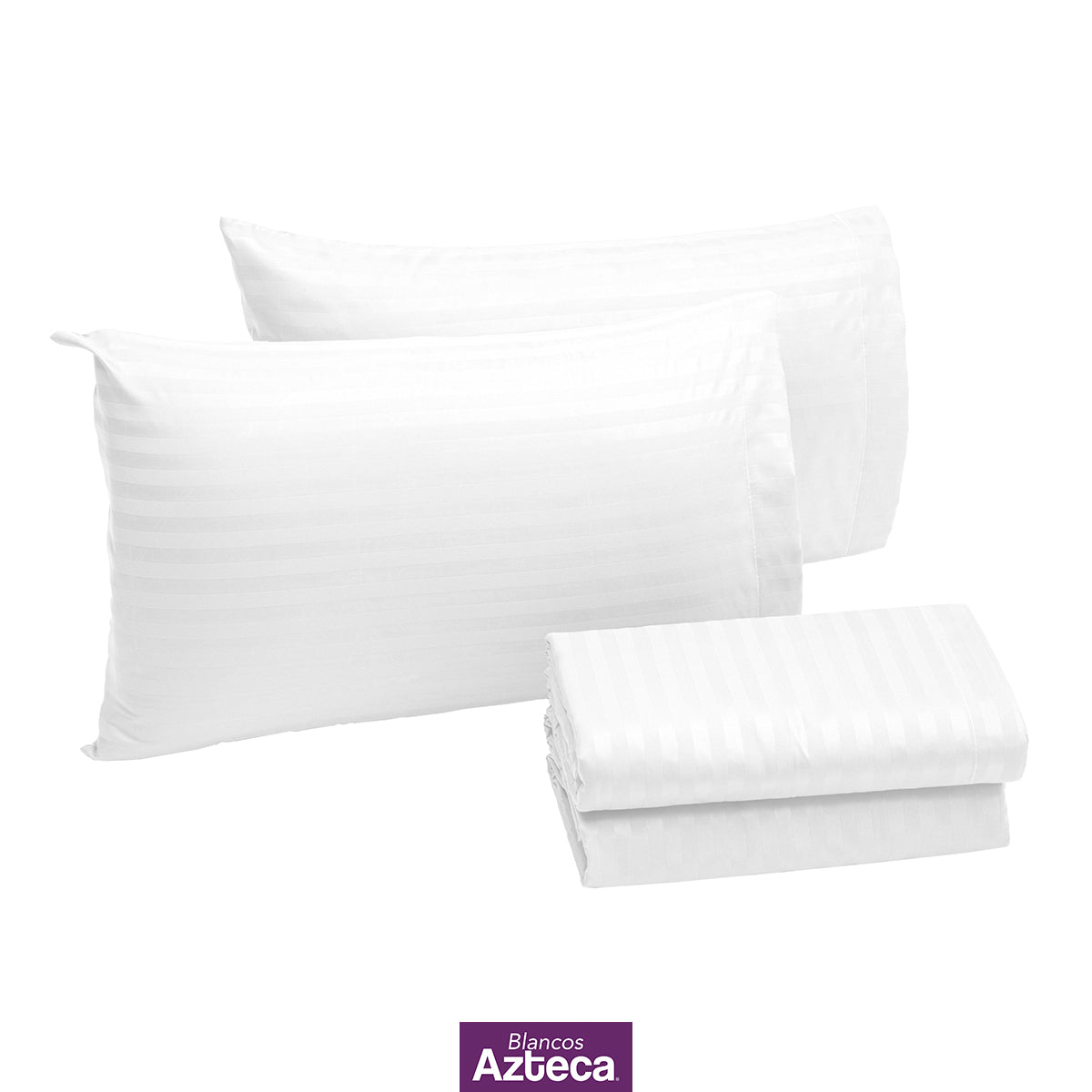 Sábanas Premium Ultra Suaves Rayadas Color Blanco