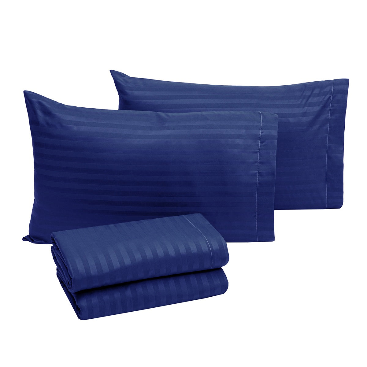 Sábanas Premium Ultra Suaves Rayadas Color Azul