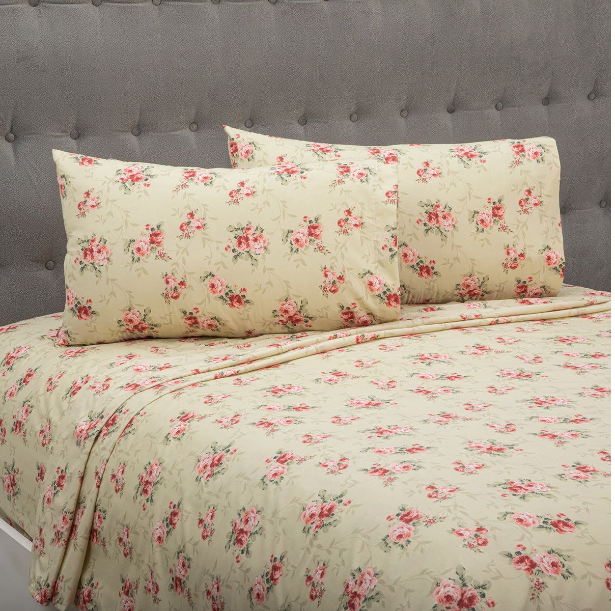 Juego de Sábanas Microfibra Vainilla