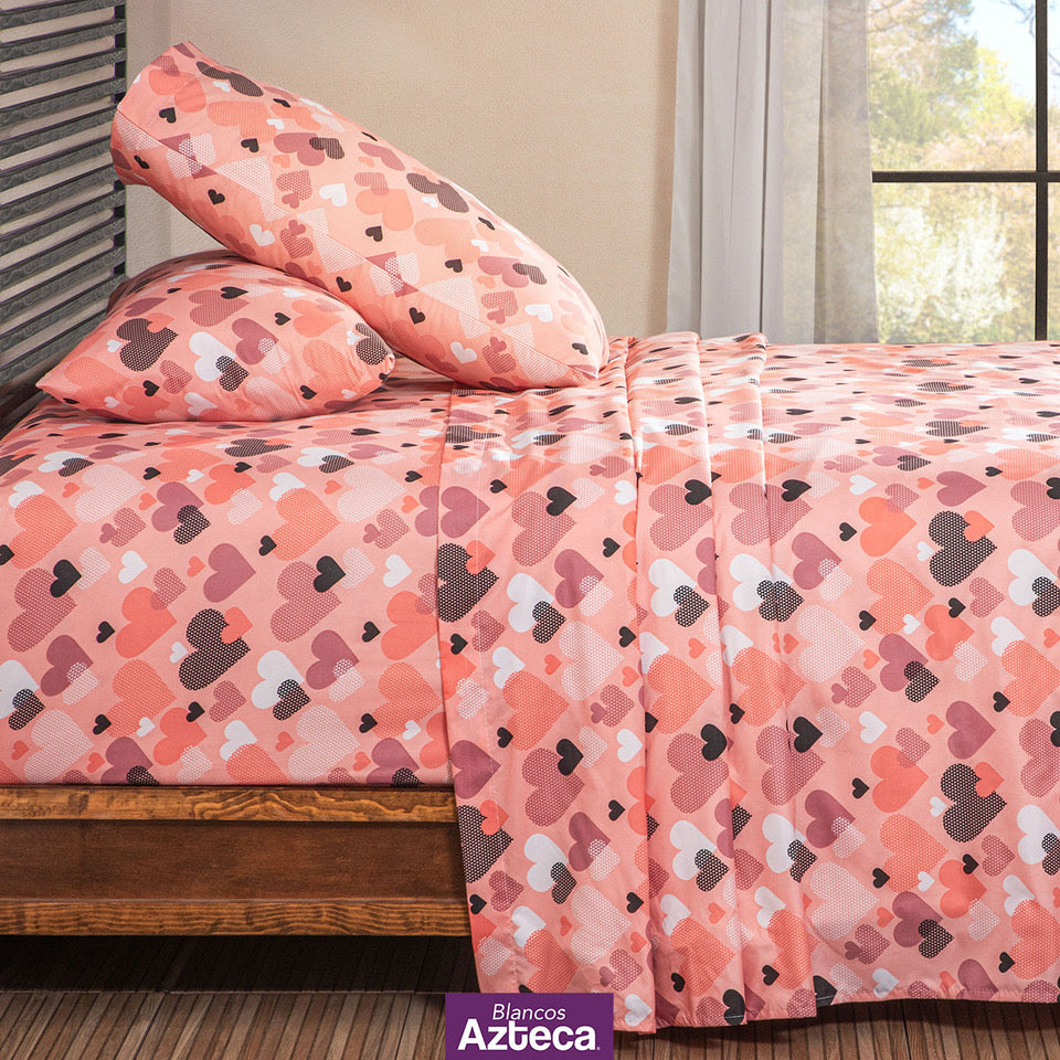 Juego de Sábanas Microfibra Rosette