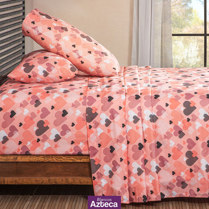 Juego de Sábanas Microfibra Rosette