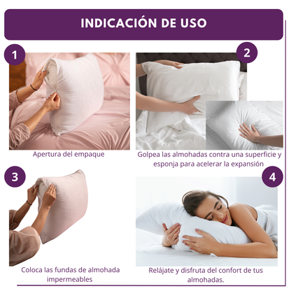 Almohada Impermeable Densidad Media.