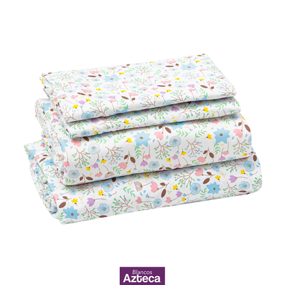 Juego de Sábanas Microfibra Blanca