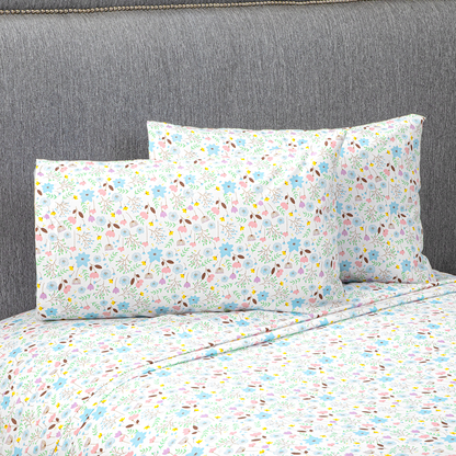 Juego de Sábanas Microfibra Blanca