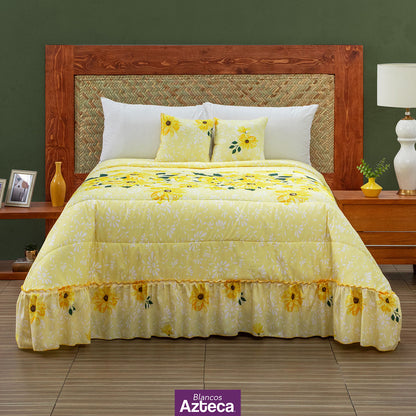 Juego De Colcha Flor De Girasol