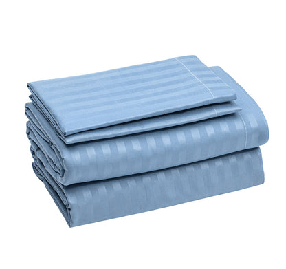 Sábanas Premium Ultra Suaves Rayadas Color Azul