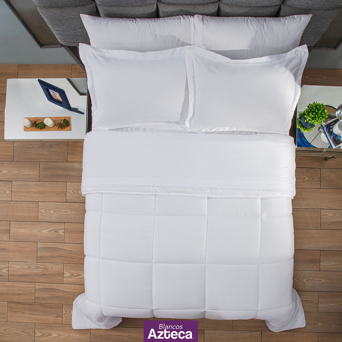 Juego De Edredón 7 Pz Fundas De Almohada Y Sábanas