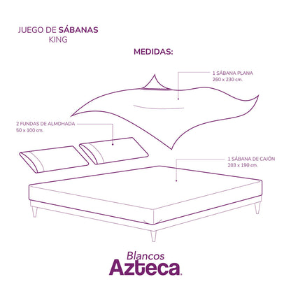 Juego de Sábanas Microfibra Leo