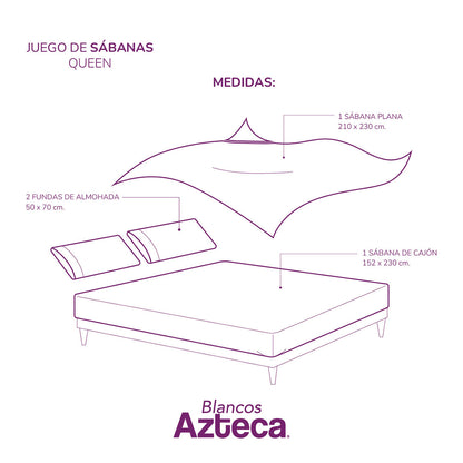 Juego de Sábanas Microfibra Leo