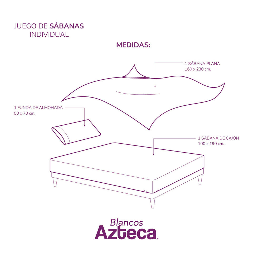 Juego de Sábanas Microfibra Leo
