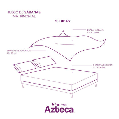 Juego de Sábanas Microfibra Rosette
