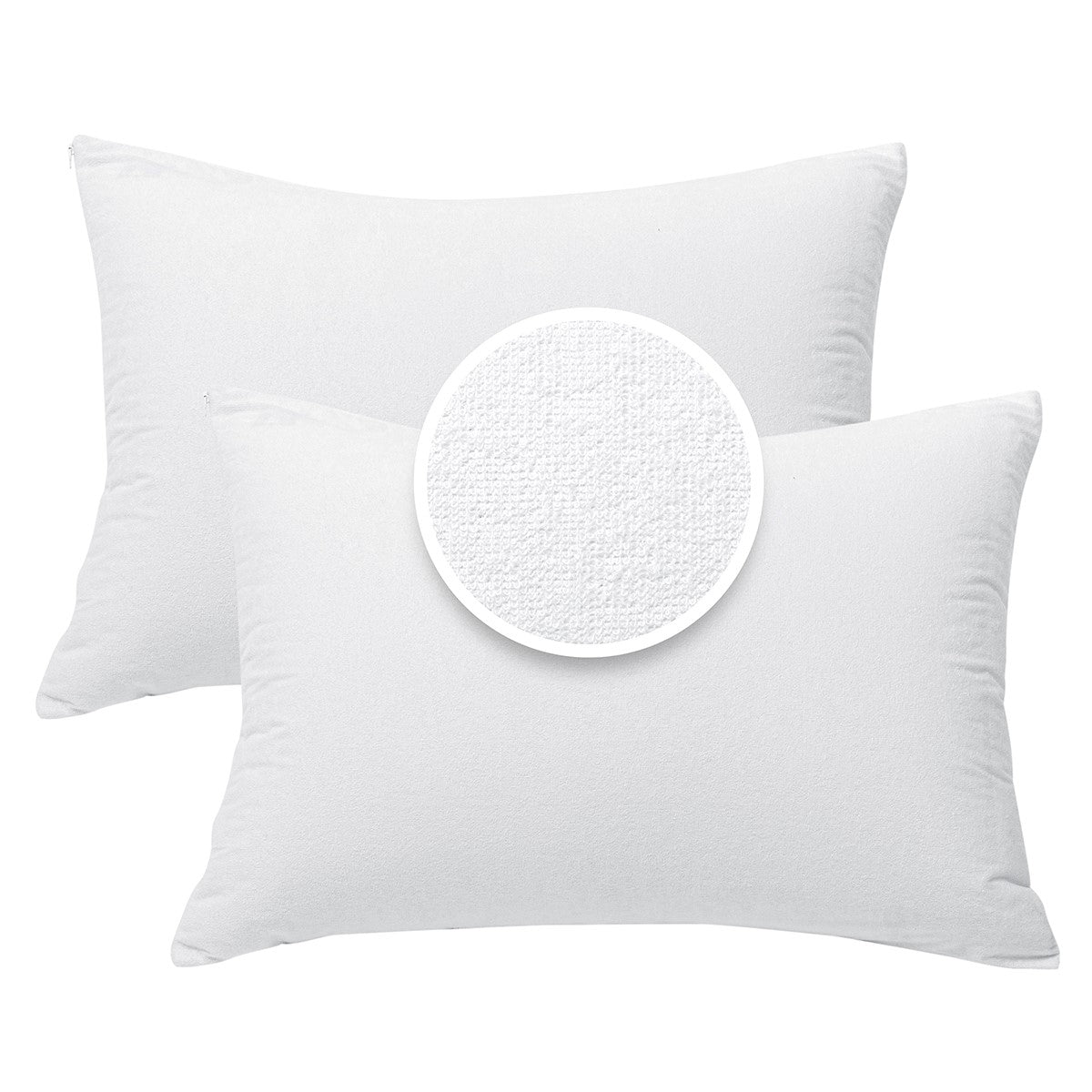 2 Pack Almohadas Impermeable Densidad Media.