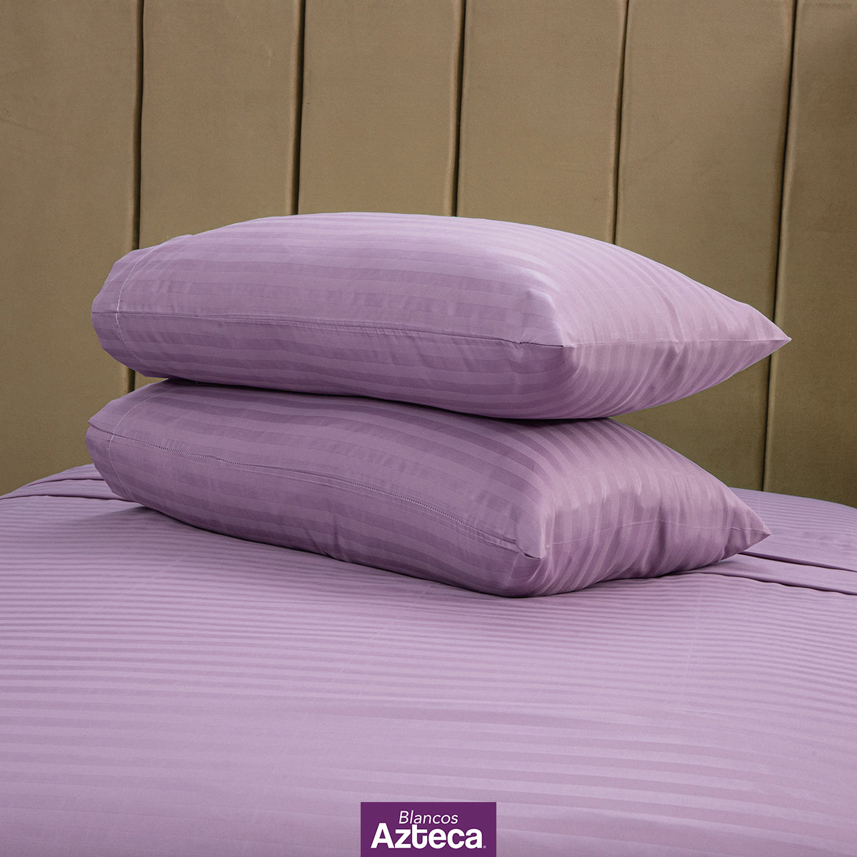 Sábanas Premium Ultra Suaves Rayadas Color Lila