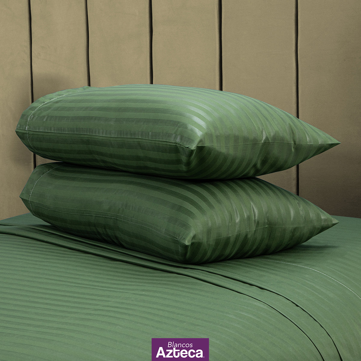 Sábanas Premium Ultra Suaves Rayadas Color Verde