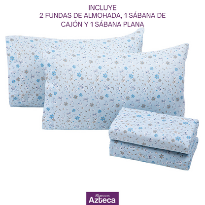 Juego de Sábanas Microfibra Ximena