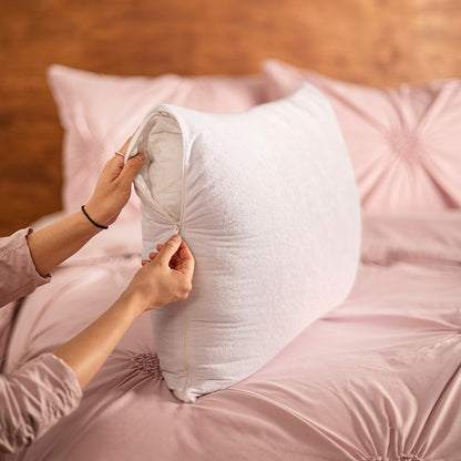 2 Pack Almohadas Impermeable Densidad Media.