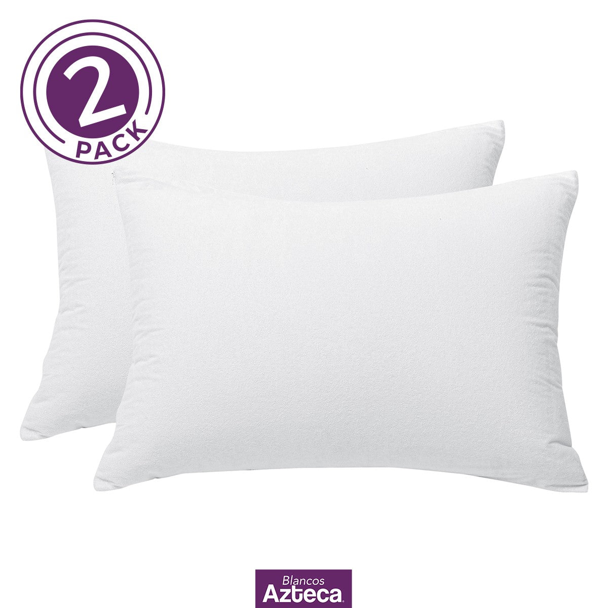 2 Pack Almohadas Impermeable Densidad Media.