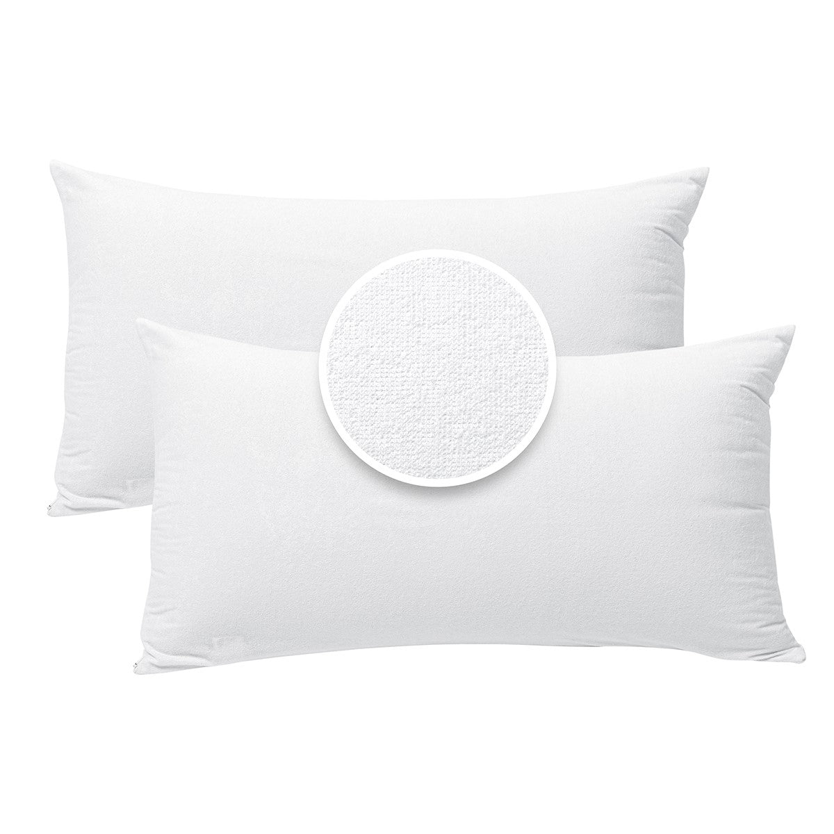 2 Pack Almohadas Impermeable Densidad Media.