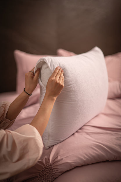 2 Pack Fundas De Almohada Impermeables Con Cierre Estándar/King